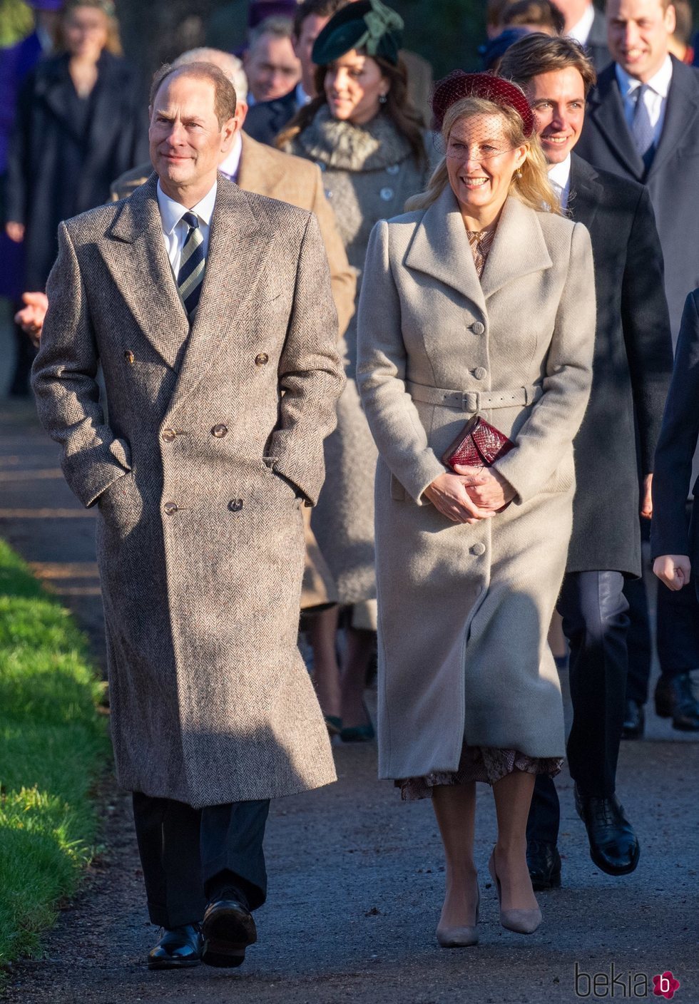 El Príncipe Eduardo y la Condesa de Wessex en la Misa de Navidad 2019