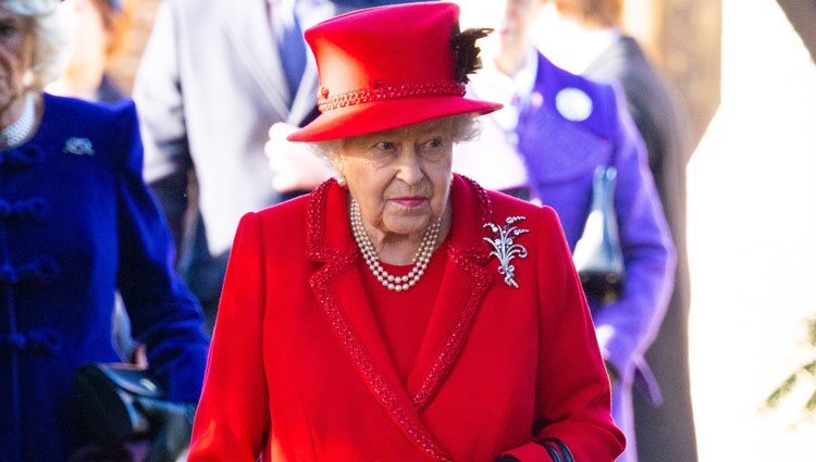 La Reina Isabel en la Misa de Navidad 2019