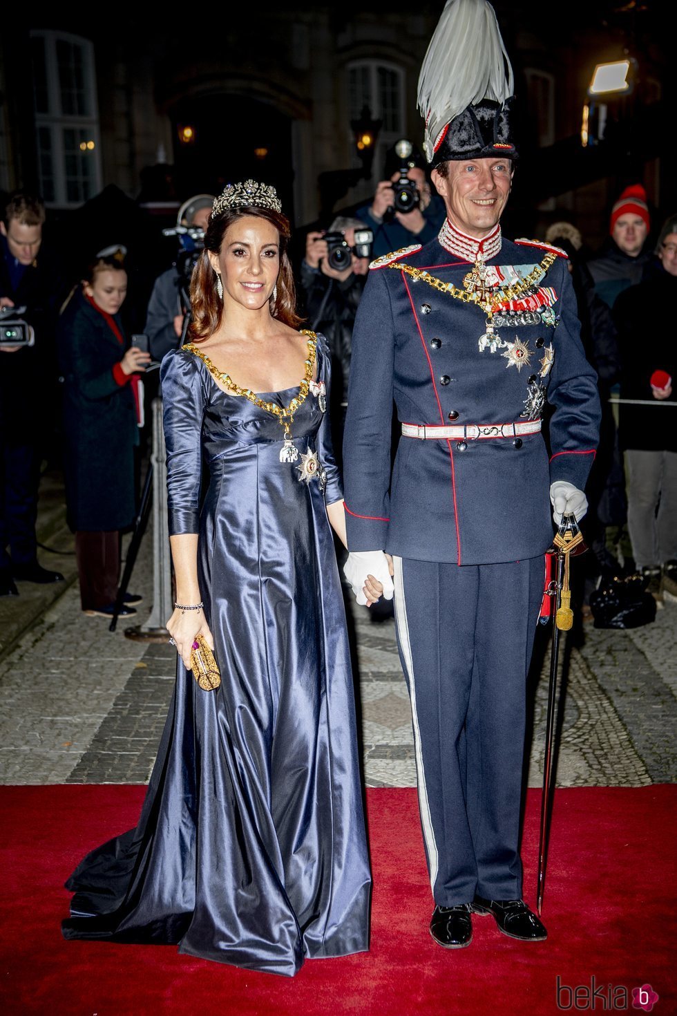Los Príncipes Joaquín y Marie de Dinamarca en la recepción de Año Nuevo 2020