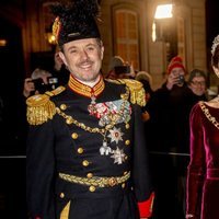 Los Príncipes Federico y Mary de Dinamarca en la recepción de Año Nuevo 2020