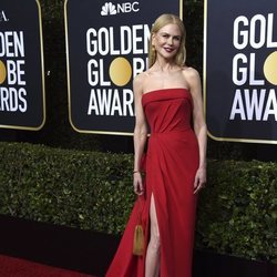 Nicole Kidman en la alfombra roja de los Globos de Oro 2020
