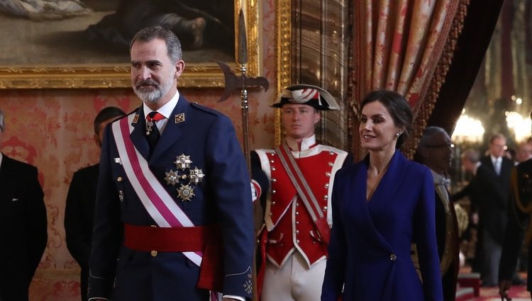 Los Reyes Felipe y Letizia en la Pascua Militar 2020