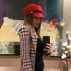 Lorena Gómez presumiendo de embarazo