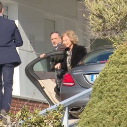 La Reina Sofía visita a la Infanta Pilar en el hospital Ruber de Madrid