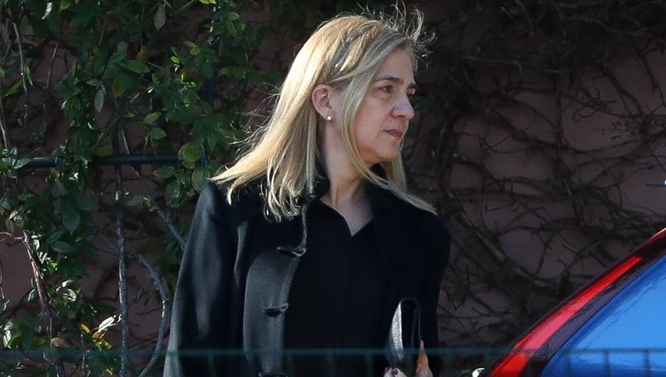 La Infanta Cristina tras el funeral de la Infanta Pilar