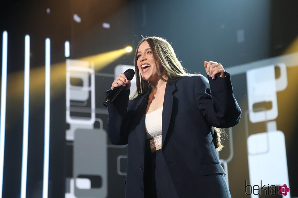 Eva Barreiro durante su actuación en la gala 0 de 'OT 2020'