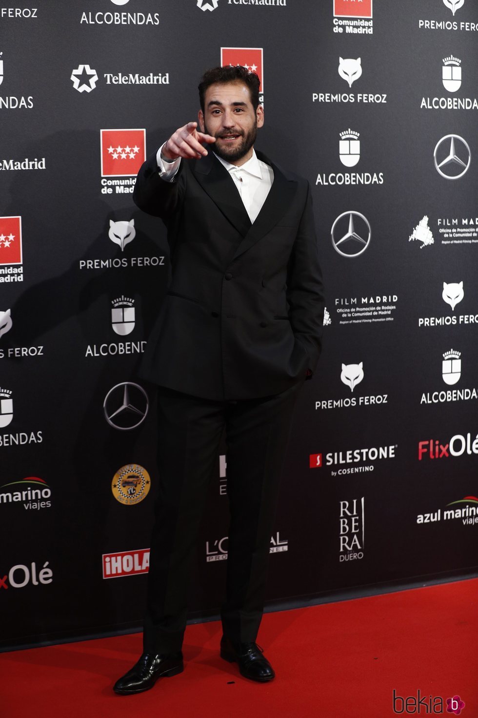 Jesús Carrozas en la alfombra roja de los Premios Feroz 2020