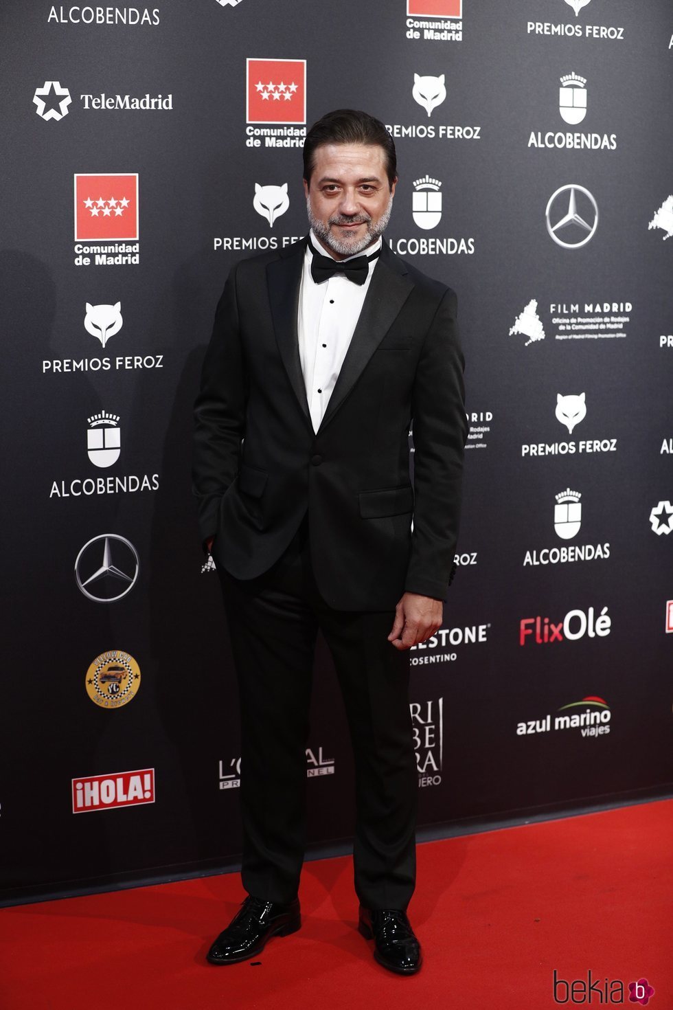 Enrique Arce en la alfombra roja de los Premios Feroz 2020