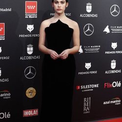 Greta Fernández en la alfombra roja de los Premios Feroz 2020