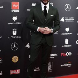 Álvaro Morte en la alfombra roja de los Premios Feroz 2020