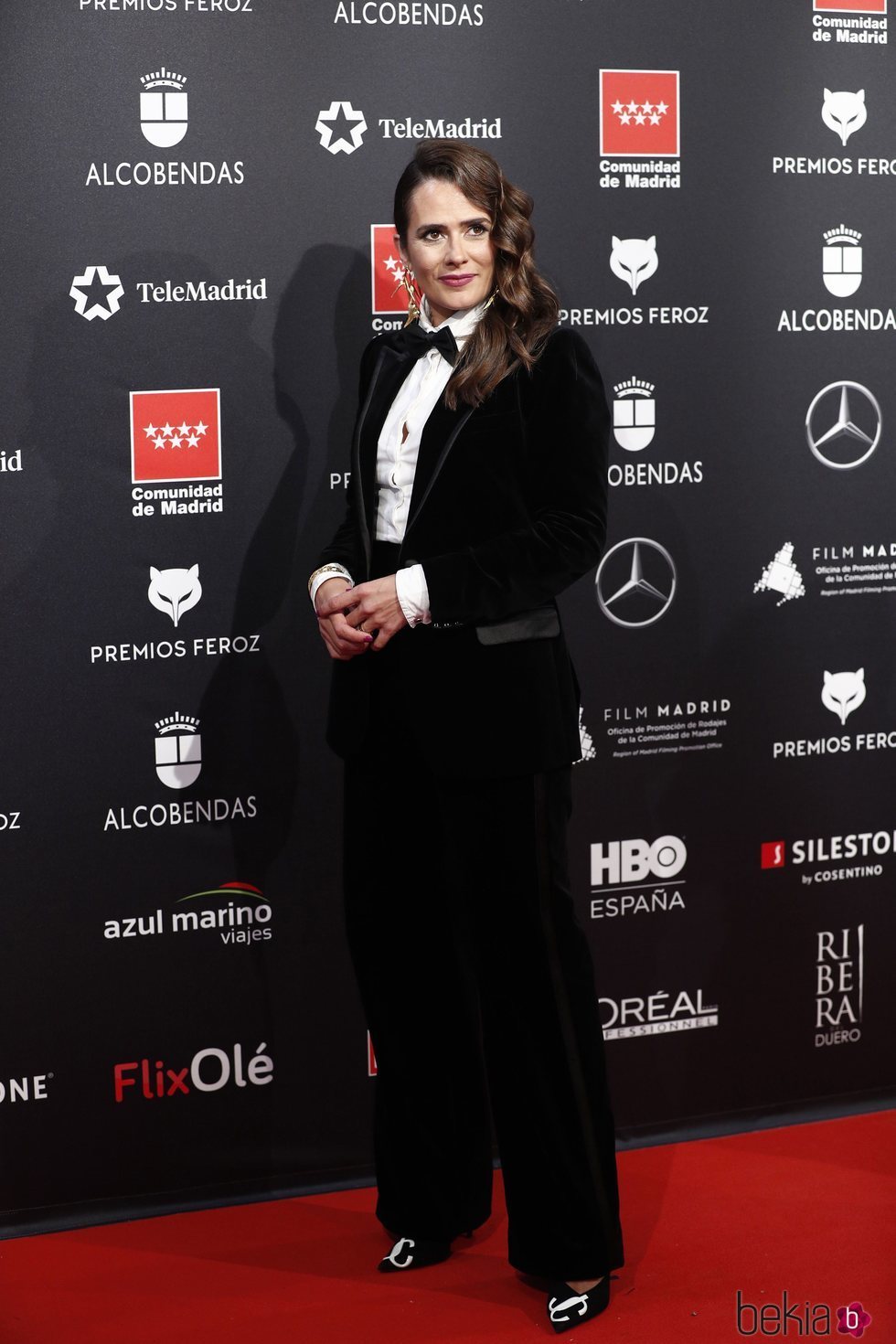 Anna Allen en la alfombra roja de los Premios Feroz 2020