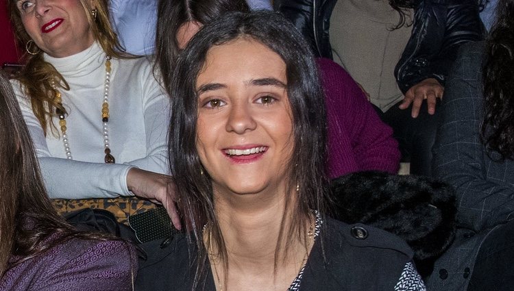 Victoria Federica posa para la prensa en el desfile de We Love Flamenco 2020