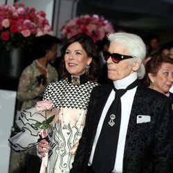 Carolina de Mónaco y Karl Lagerfeld en el Baile de la Rosa 2017
