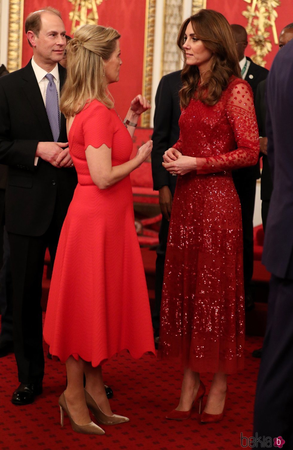 El Príncipe Eduardo, Kate Middleton y Sophie Rhys-Jones en la recepción por la Cumbre de Inversión Reino Unido-África