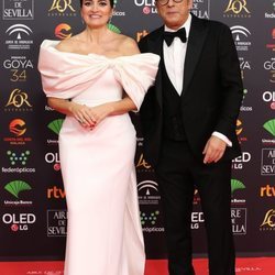 Silvia Abril y Andreu Buenafuente en la alfombra roja de los Goya 2020