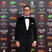 Carlos Santos en la alfombra roja de los Goya 2020