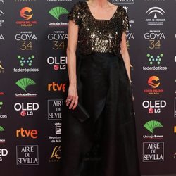 Elia Galera en la alfombra roja de los Goya 2020