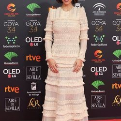 Cristina Brondo en la alfombra roja de los Goya 2020