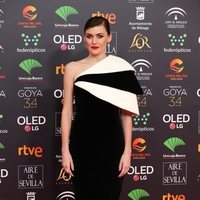 Marta Nieto en la alfombra roja de los Goya 2020
