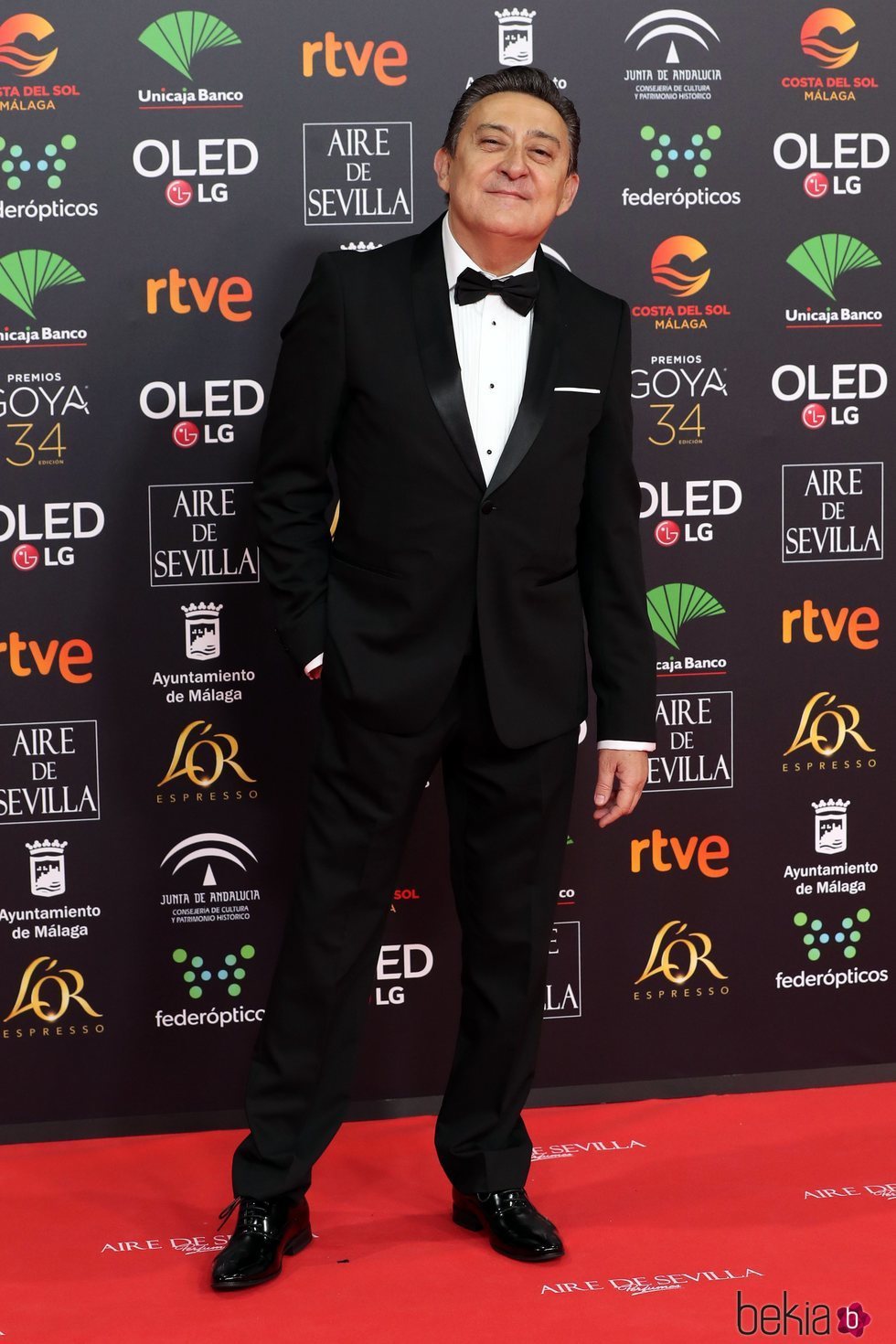 Mariano Peña en la alfombra roja de los Goya 2020