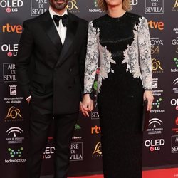 María Casado y Manuel Zamorano en la alfombra roja de los Goya 2020