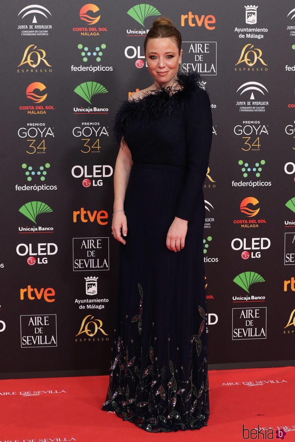 Ainhoa Santamaría en la alfombra roja de los Goya 2020