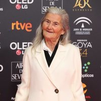 Benedicta Sánchez en la alfombra roja de los Goya 2020
