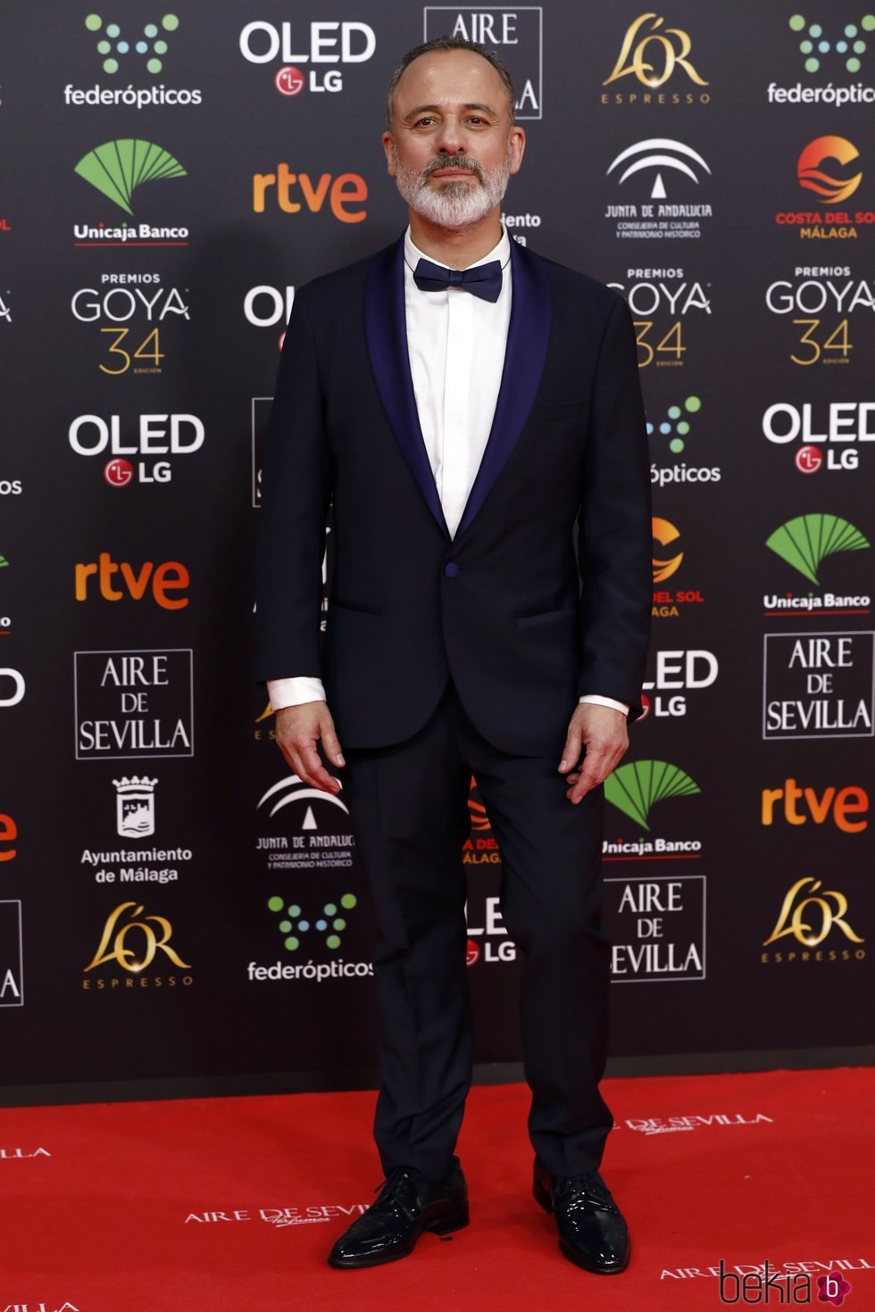 Javier Gutiérrez en la alfombra roja de los Goya 2020