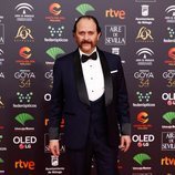 Luis Callejo en la alfombra roja de los Goya 2020