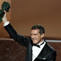 Antonio Banderas al recibir su Goya 2020 a Mejor Actor