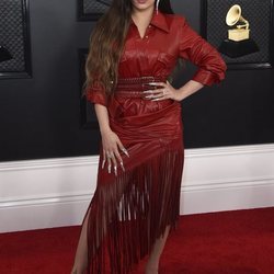 Rosalía en la alfombra roja de los Premios Grammy 2020