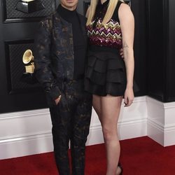 Joe Jonas y Sophie Turner en la alfombra roja de los Premios Grammy 2020