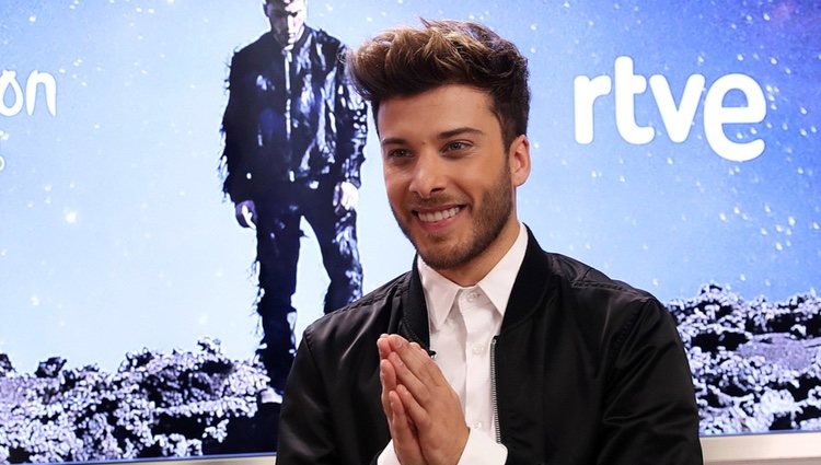 Blas Cantó, feliz en la presentación de su canción 'Universo' para Eurovisión 2020