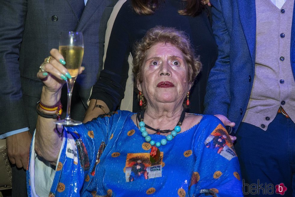 María Jiménez celebrando su 70 cumpleaños