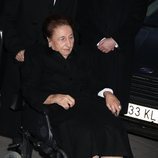 La Infanta Margarita en el funeral de la Infanta Pilar en La Almudena