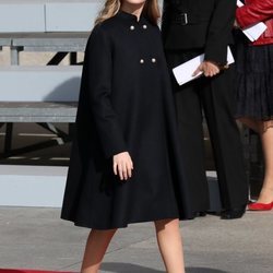 La Princesa Leonor llegando a la Apertura de la XIV Legislatura