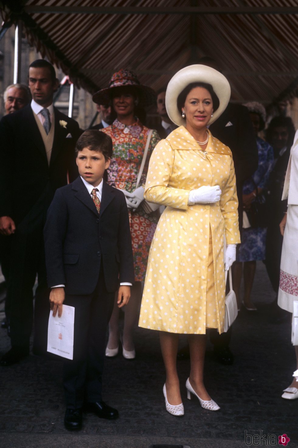 La Princesa Margarita y su hijo, David Armstrong-Jones