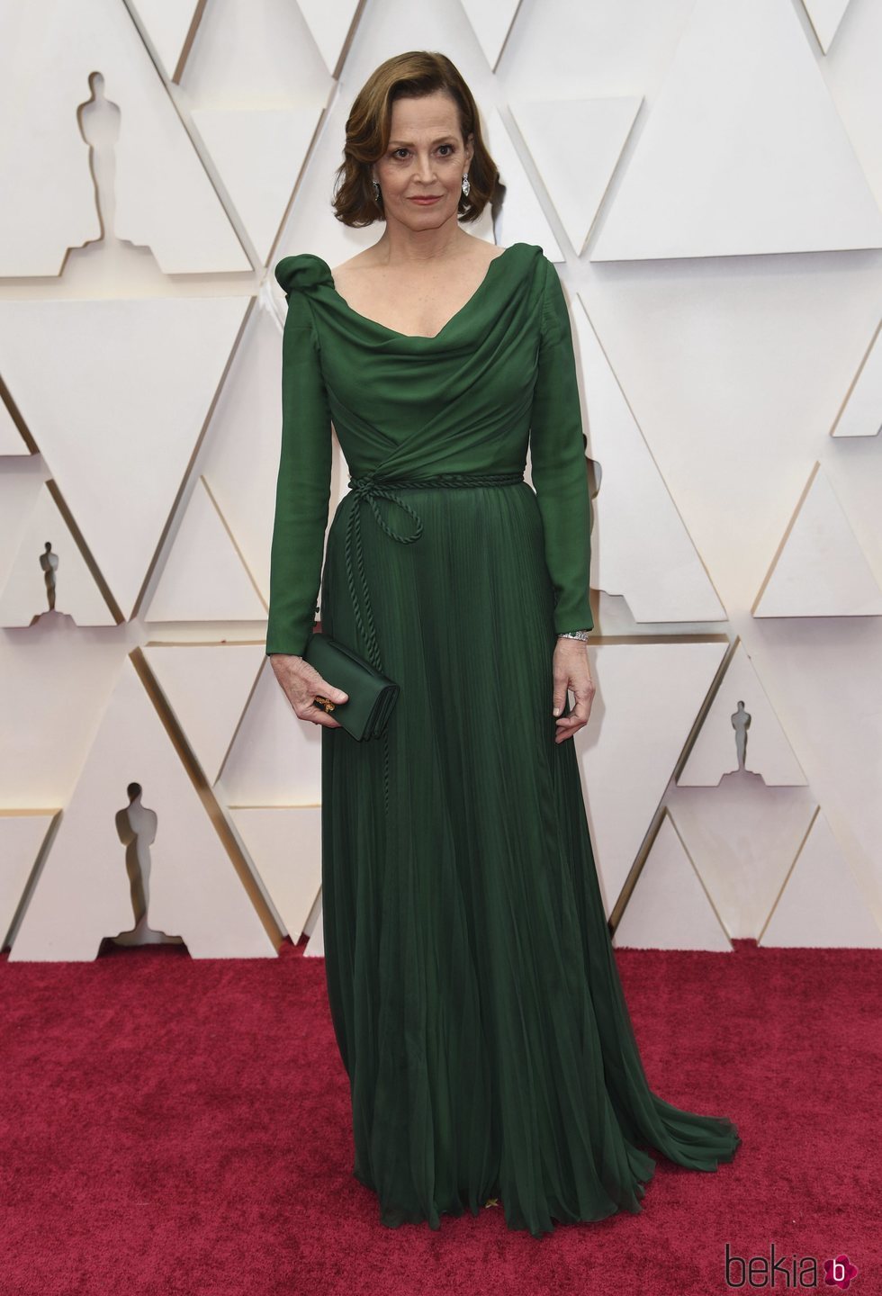 Sigourney Weaver en la alfombra de los Oscar 2020