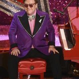 Elton John actuando en los Premios Oscar 2020