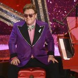 Elton John actuando en los Premios Oscar 2020