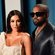 Kim Kardashian y Kanye West en la fiesta de Vanity Fair tras los Oscar 2020