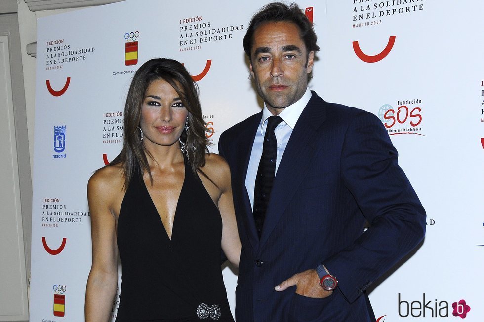 Raquel Revuelta y Miguel Ángel Jiménez en los Premios Solidaridad en el Deporte 2007