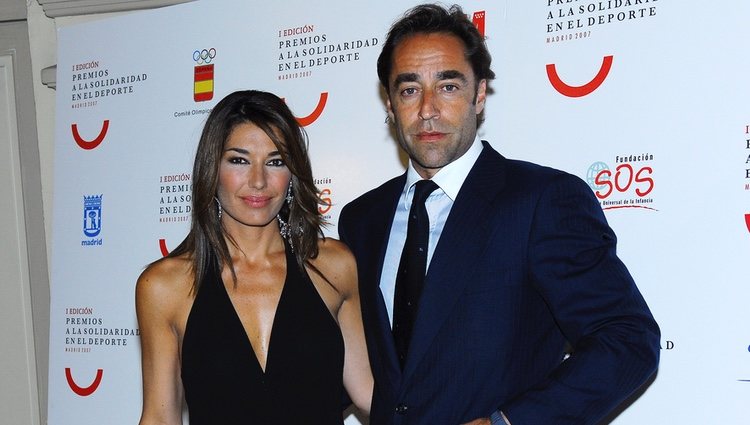 Raquel Revuelta y Miguel Ángel Jiménez en los Premios Solidaridad en el Deporte 2007