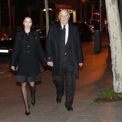 Carlos Falcó y Esther Doña acudiendo a la misa funeral de la Infanta Pilar en Madrid
