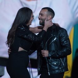 Anabel Pantoja se reencuentra con Omar Sánchez en la gala final de 'El tiempo del descuento'