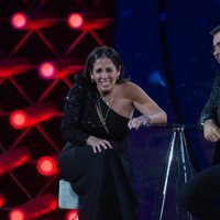 Anabel Pantoja con Jorge Javier Vázquez en la gala final de 'El tiempo del descuento'