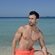 Jorge Pérez posando en la playa en la foto oficial de 'Supervivientes 2020'