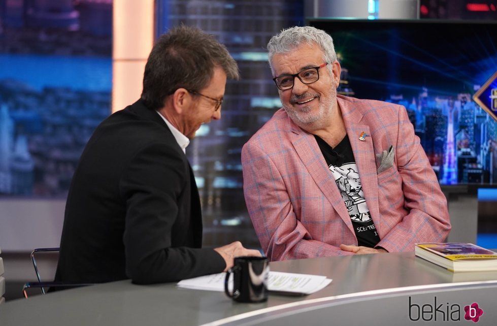 MIllán Salcedo con Pablo Motos en 'El hormiguero'