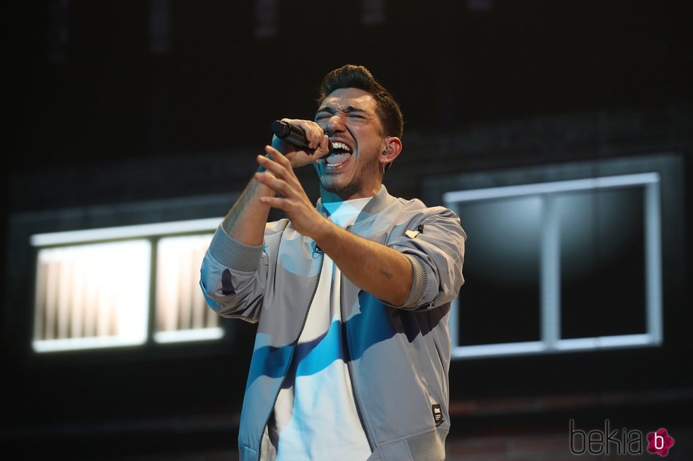 Bruno durante su actuación en la Gala 6 de 'OT 2020'