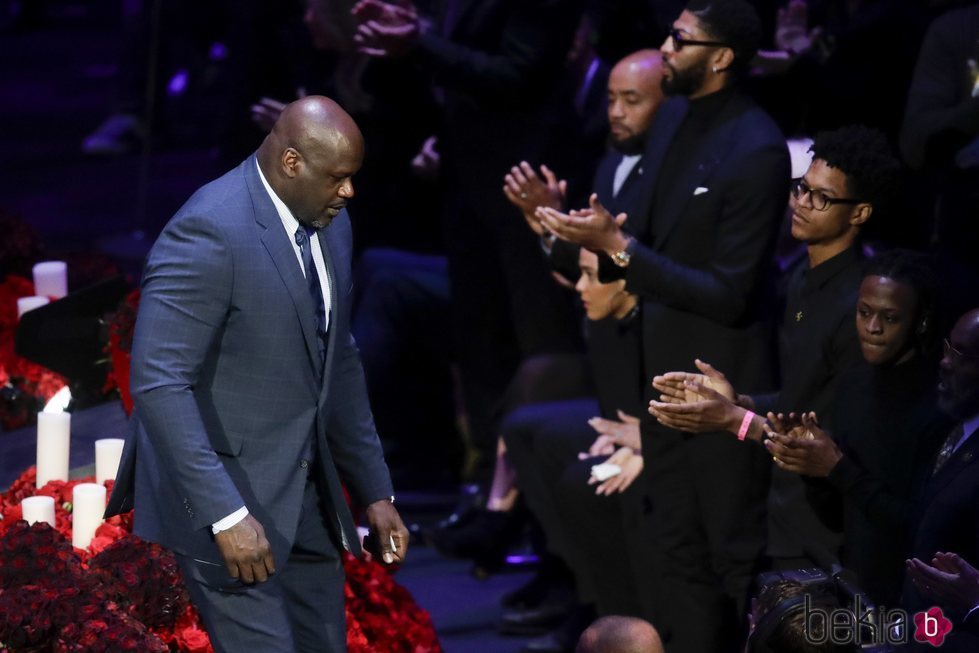 152472 Shaquille Oneal Funeral Kobe Bryant Staples Center Los Angeles 